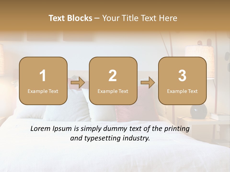 Beautiful Contemporary Bedroom. PowerPoint Template