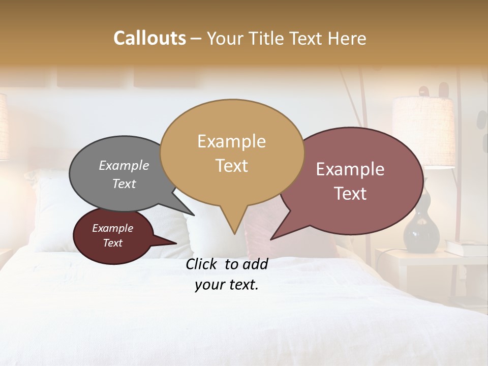 Beautiful Contemporary Bedroom. PowerPoint Template