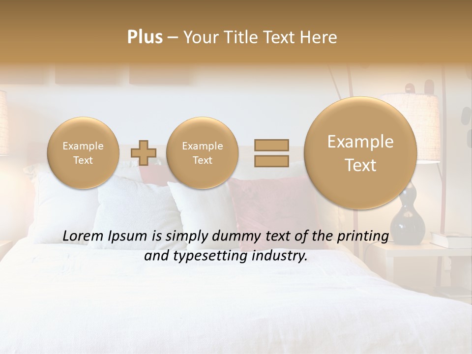 Beautiful Contemporary Bedroom. PowerPoint Template