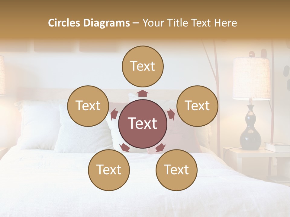 Beautiful Contemporary Bedroom. PowerPoint Template