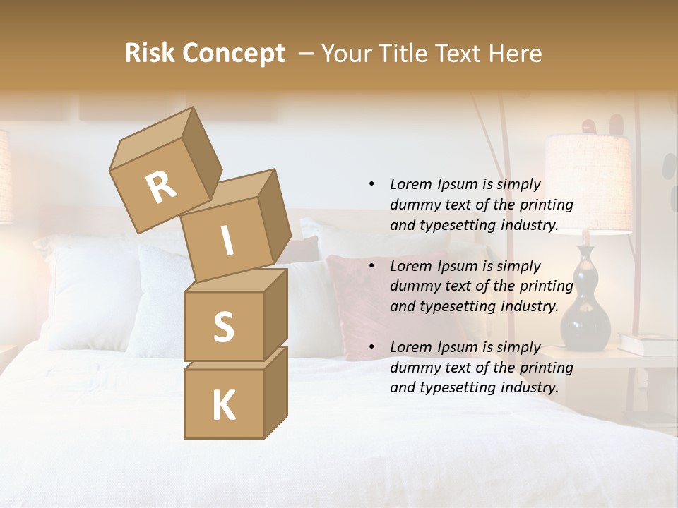 Beautiful Contemporary Bedroom. PowerPoint Template