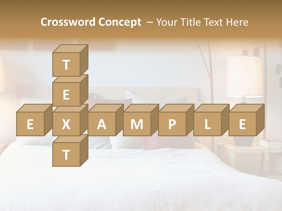 Beautiful Contemporary Bedroom. PowerPoint Template