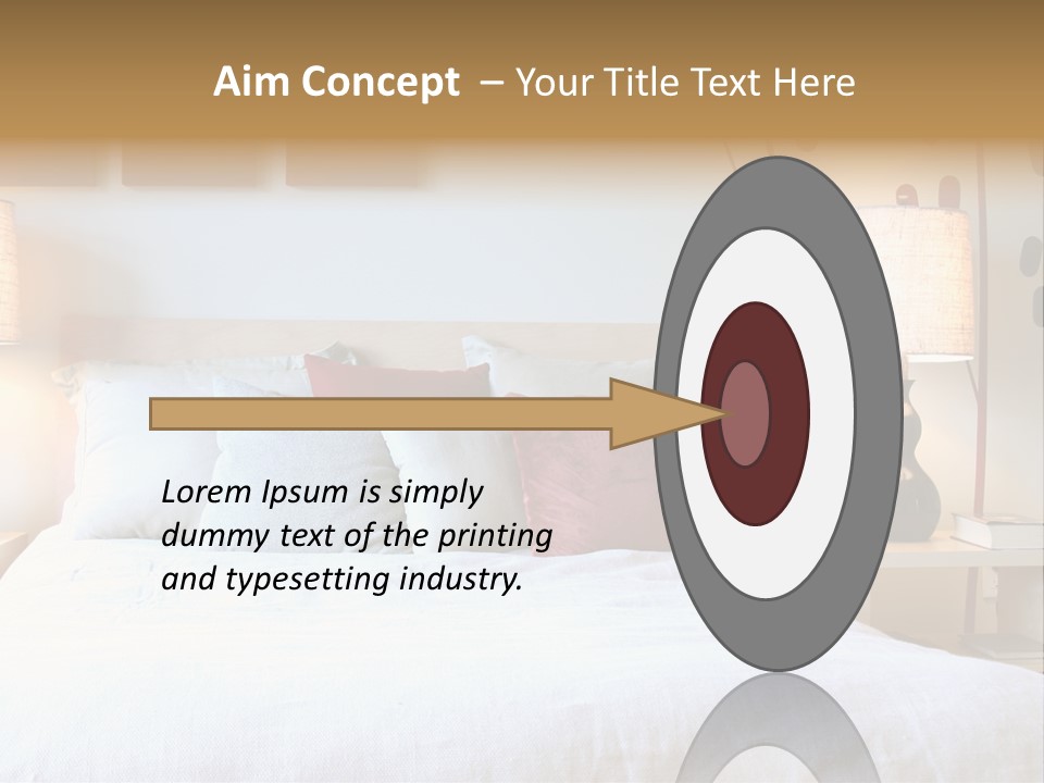 Beautiful Contemporary Bedroom. PowerPoint Template