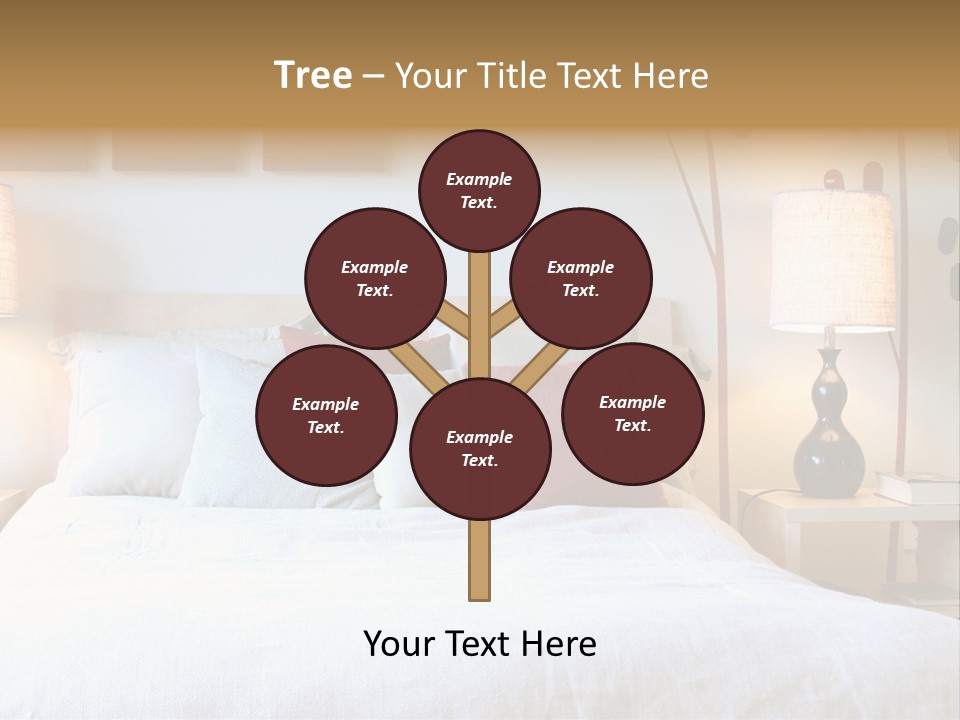 Beautiful Contemporary Bedroom. PowerPoint Template