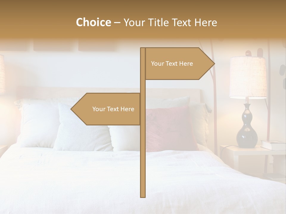 Beautiful Contemporary Bedroom. PowerPoint Template