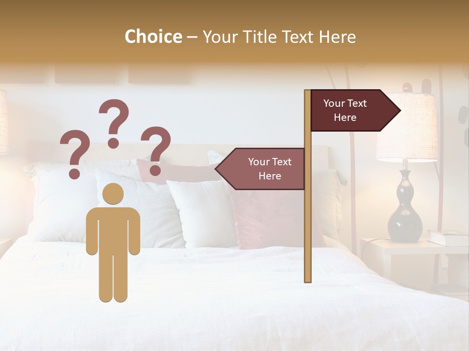 Beautiful Contemporary Bedroom. PowerPoint Template