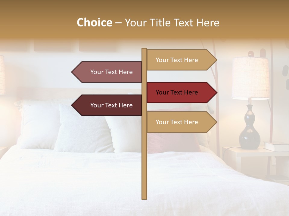 Beautiful Contemporary Bedroom. PowerPoint Template