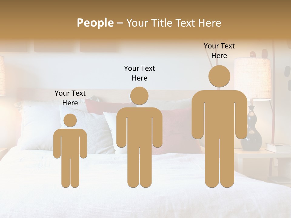 Beautiful Contemporary Bedroom. PowerPoint Template