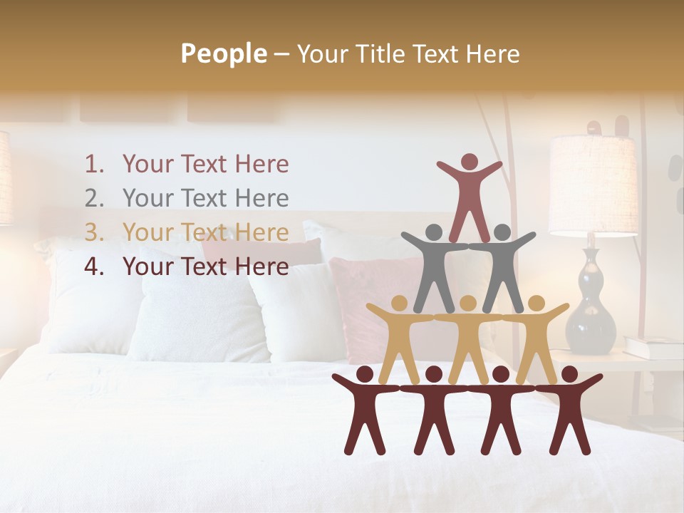 Beautiful Contemporary Bedroom. PowerPoint Template