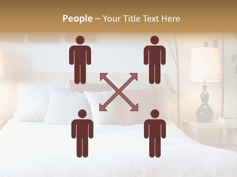 Beautiful Contemporary Bedroom. PowerPoint Template