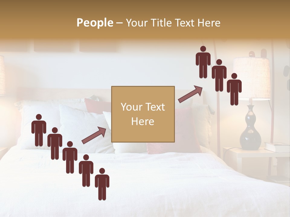 Beautiful Contemporary Bedroom. PowerPoint Template