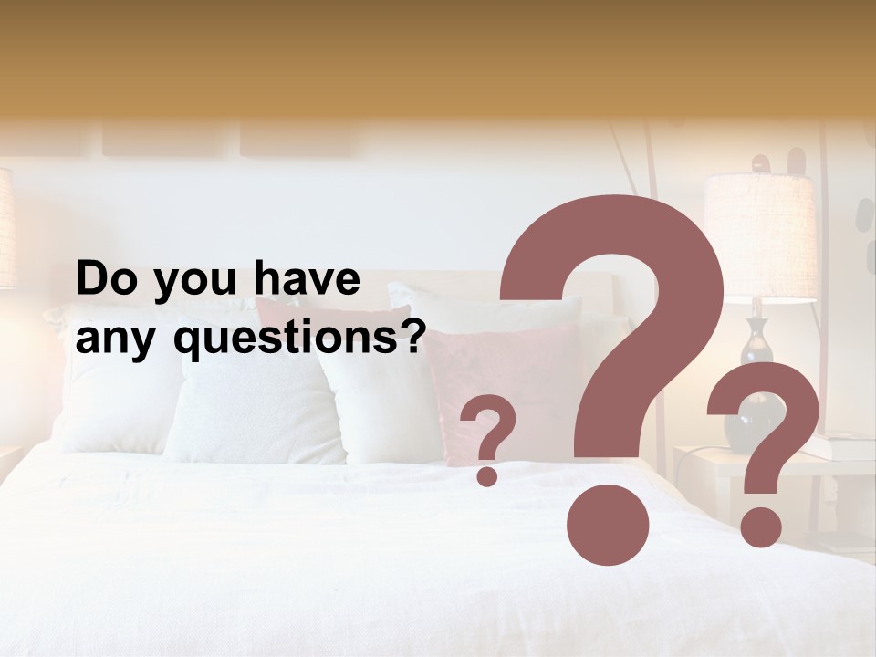 Beautiful Contemporary Bedroom. PowerPoint Template