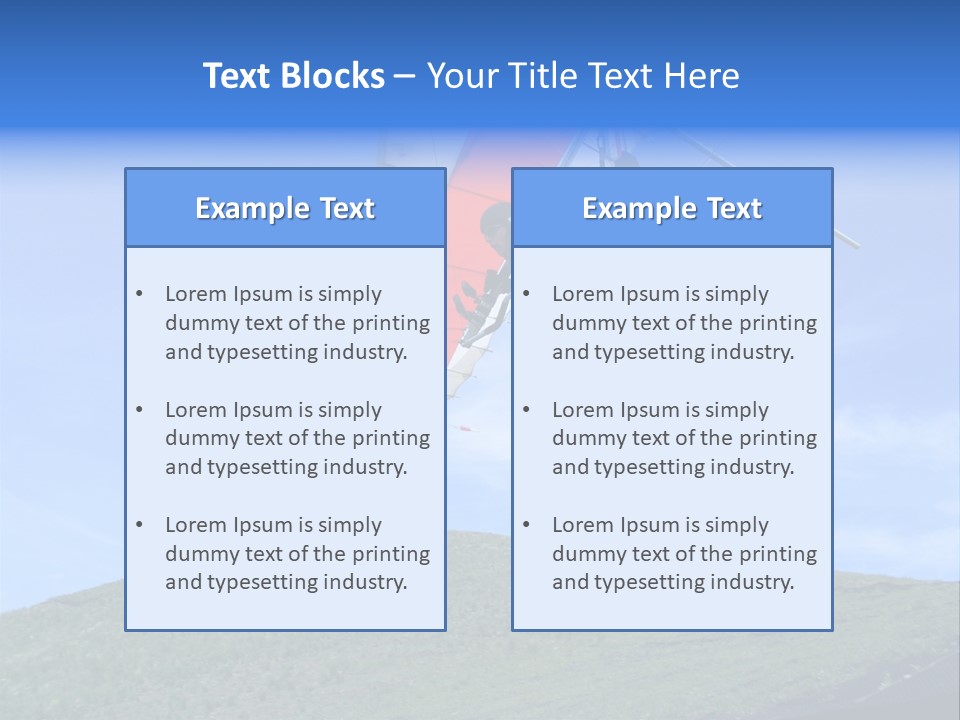 Hang-Gliders PowerPoint Template