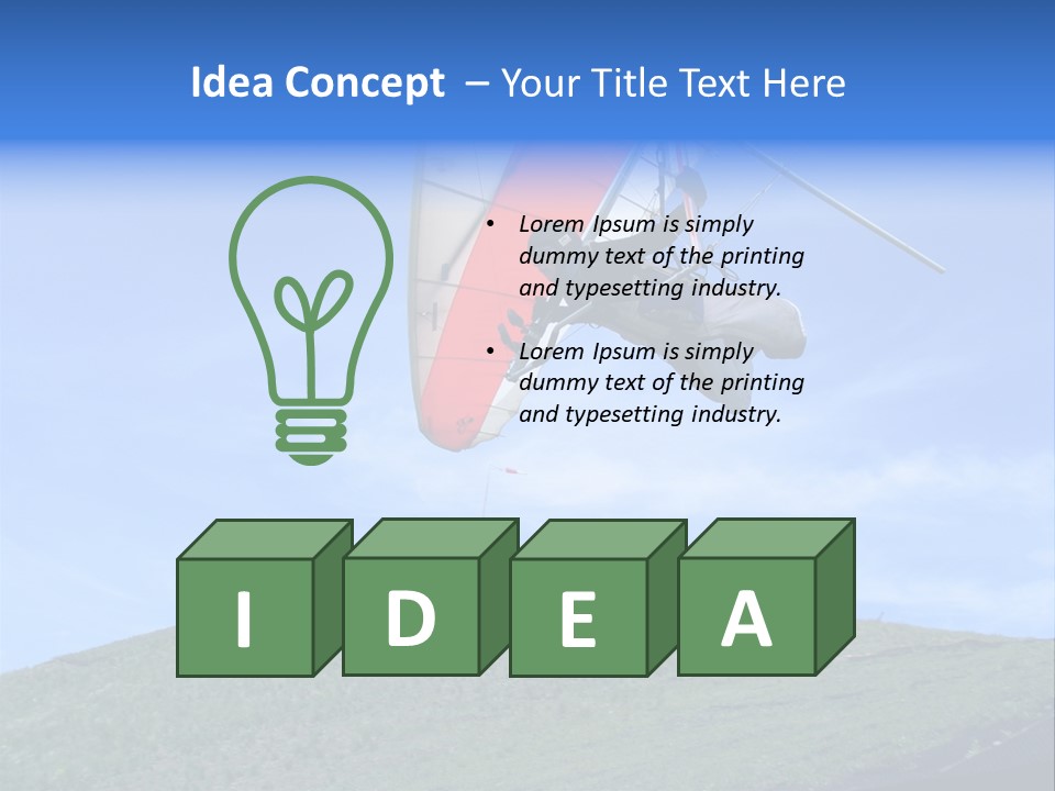 Hang-Gliders PowerPoint Template