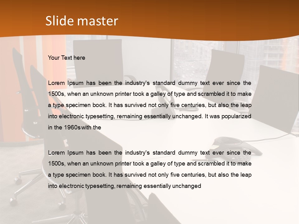 View From Office PowerPoint Template