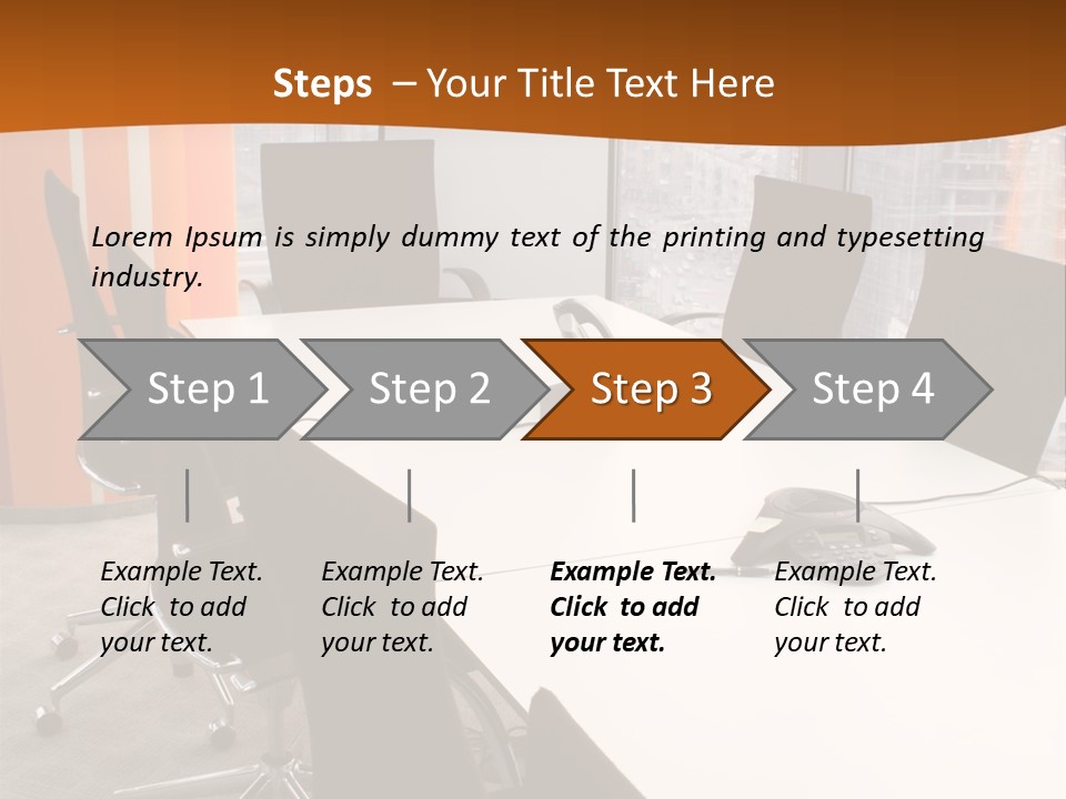 View From Office PowerPoint Template