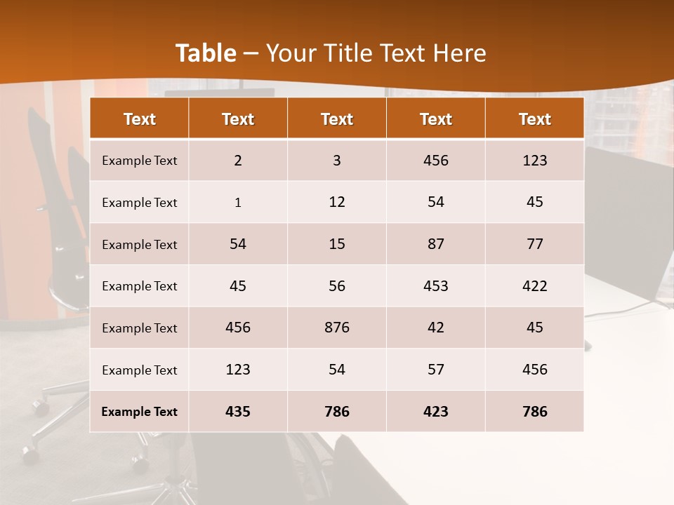 View From Office PowerPoint Template