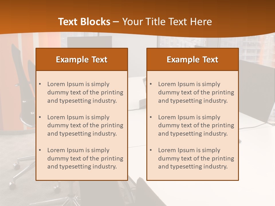 View From Office PowerPoint Template