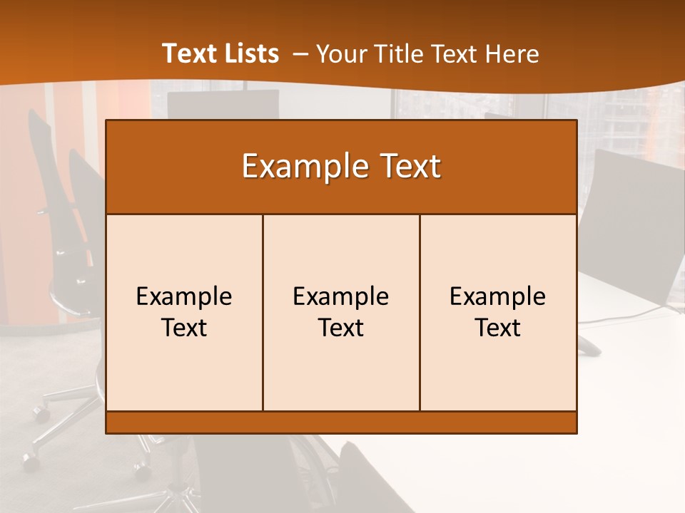 View From Office PowerPoint Template