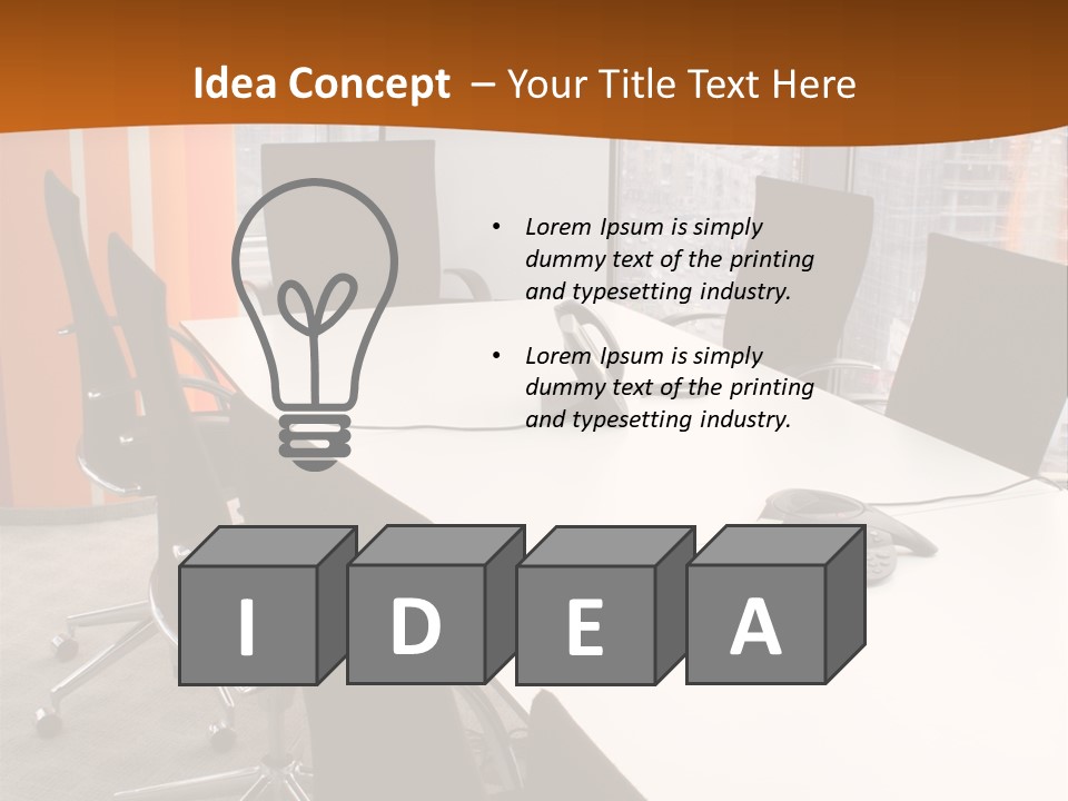 View From Office PowerPoint Template