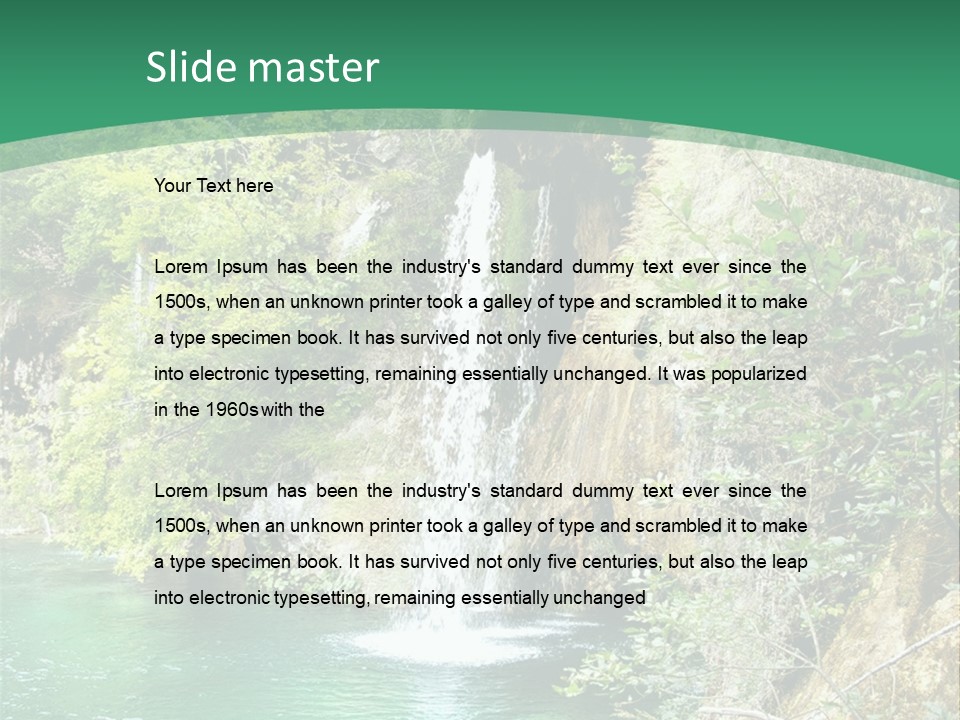 Waterfall PowerPoint Template