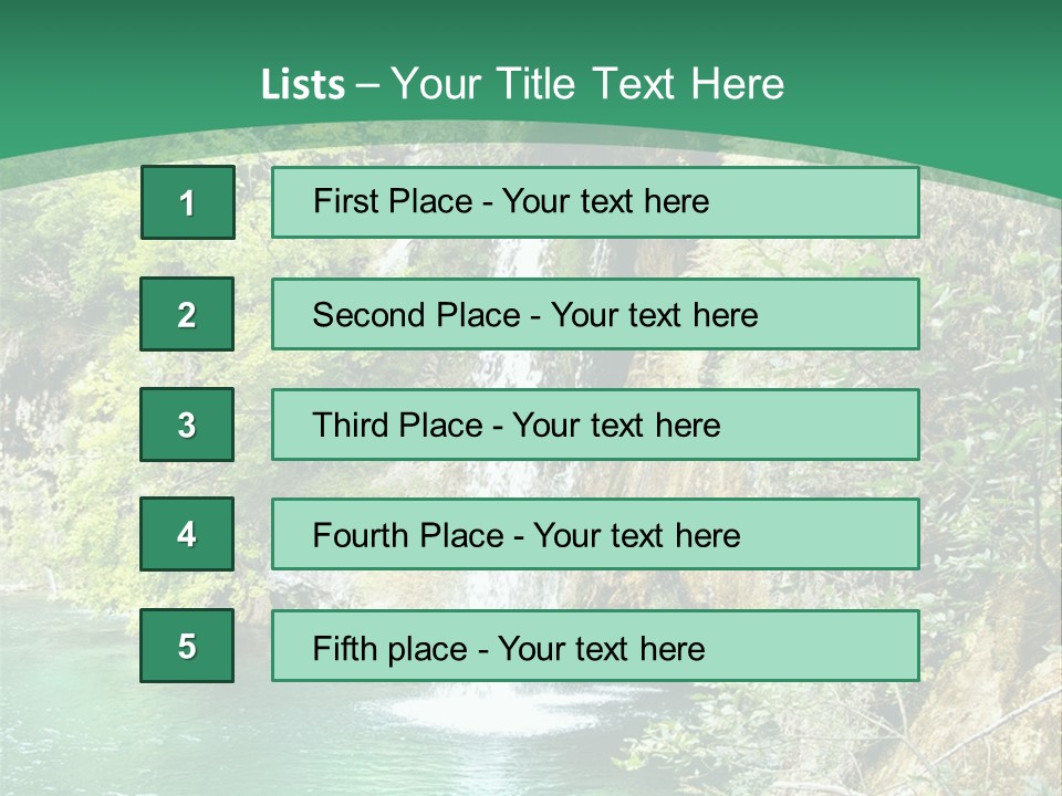 Waterfall PowerPoint Template