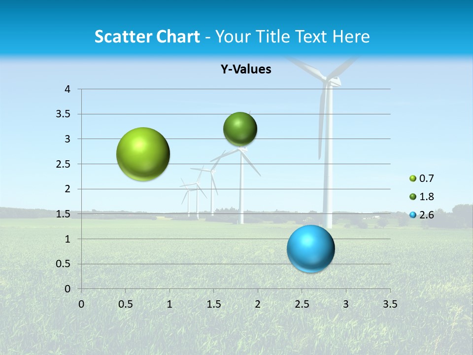 A Green Field With Windmills In The Background PowerPoint Template