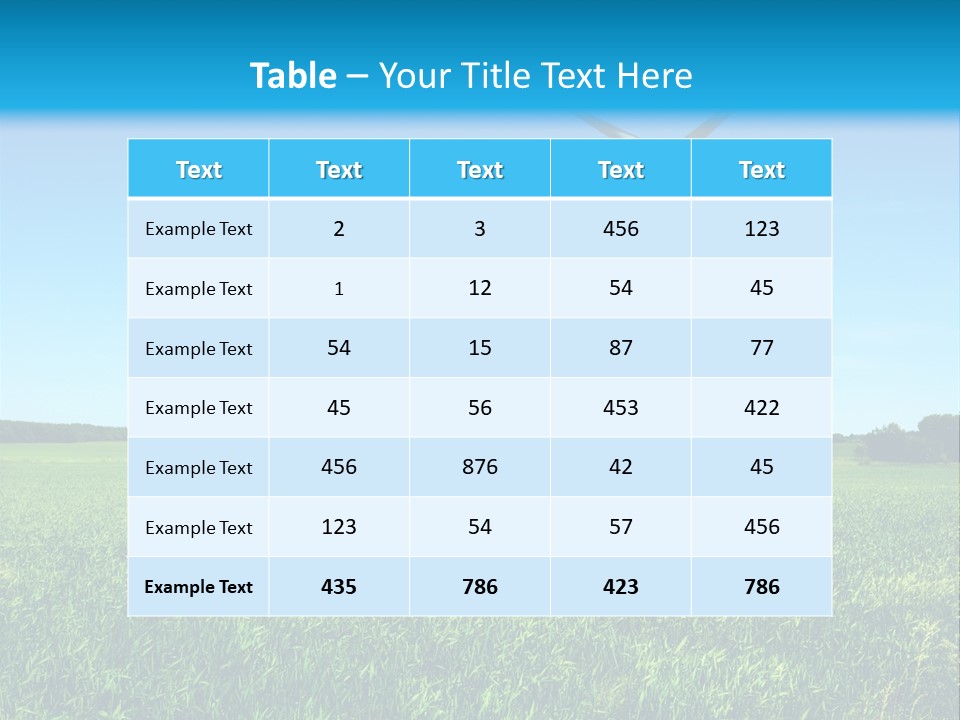 A Green Field With Windmills In The Background PowerPoint Template