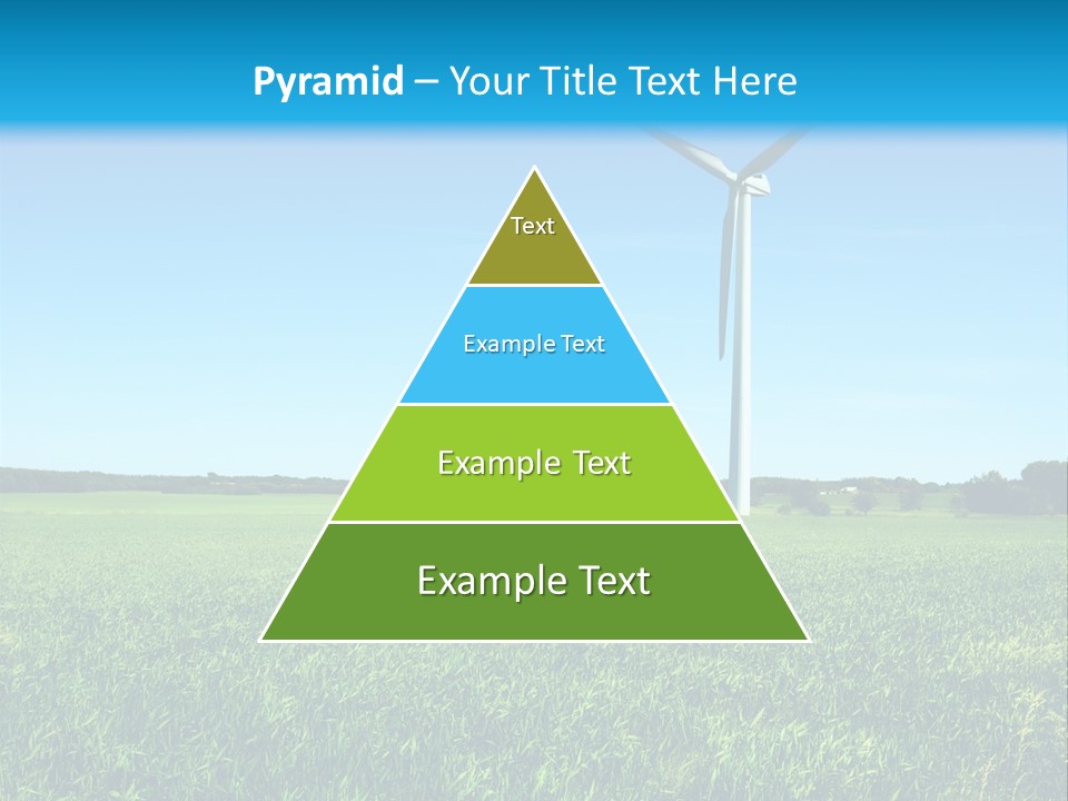 A Green Field With Windmills In The Background PowerPoint Template