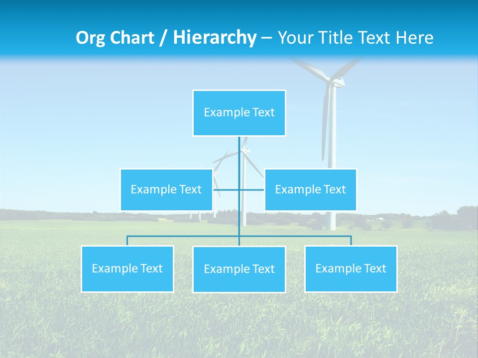 A Green Field With Windmills In The Background PowerPoint Template
