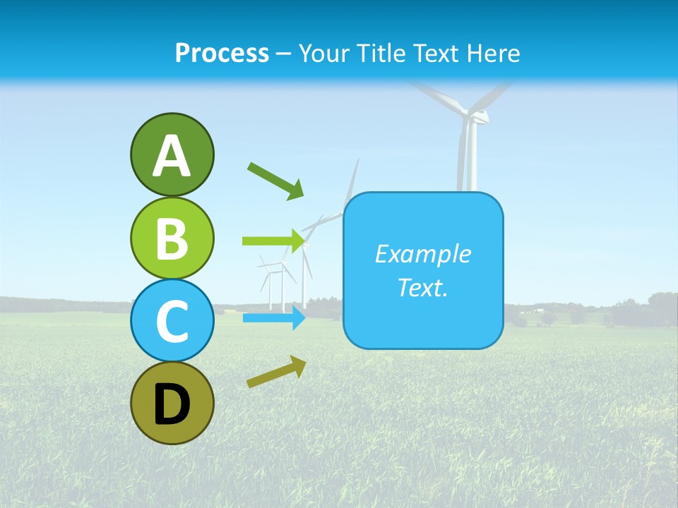 A Green Field With Windmills In The Background PowerPoint Template