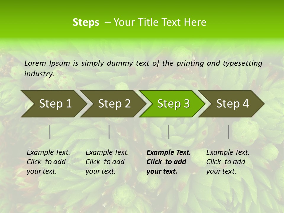 Sempervivum - Hens And Chicks - Sempervivum Soboliferum PowerPoint Template