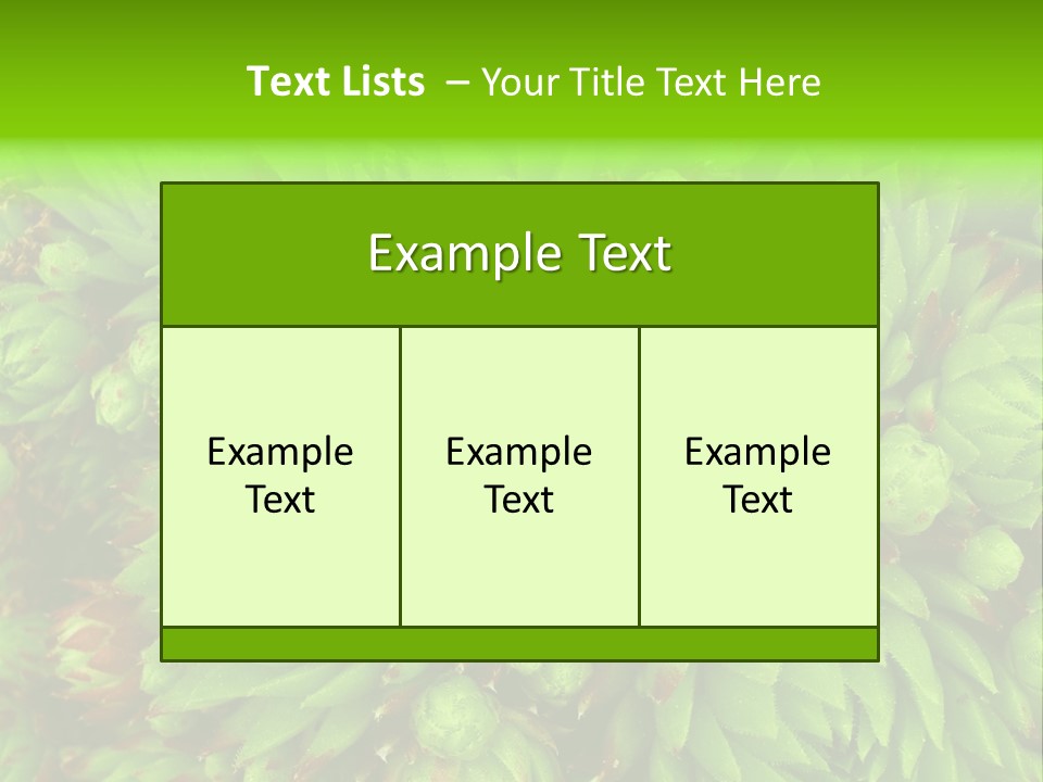 Sempervivum - Hens And Chicks - Sempervivum Soboliferum PowerPoint Template