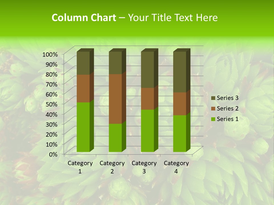 Sempervivum - Hens And Chicks - Sempervivum Soboliferum PowerPoint Template