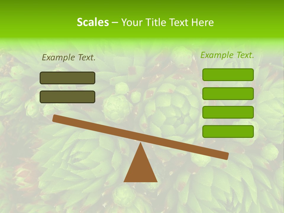 Sempervivum - Hens And Chicks - Sempervivum Soboliferum PowerPoint Template