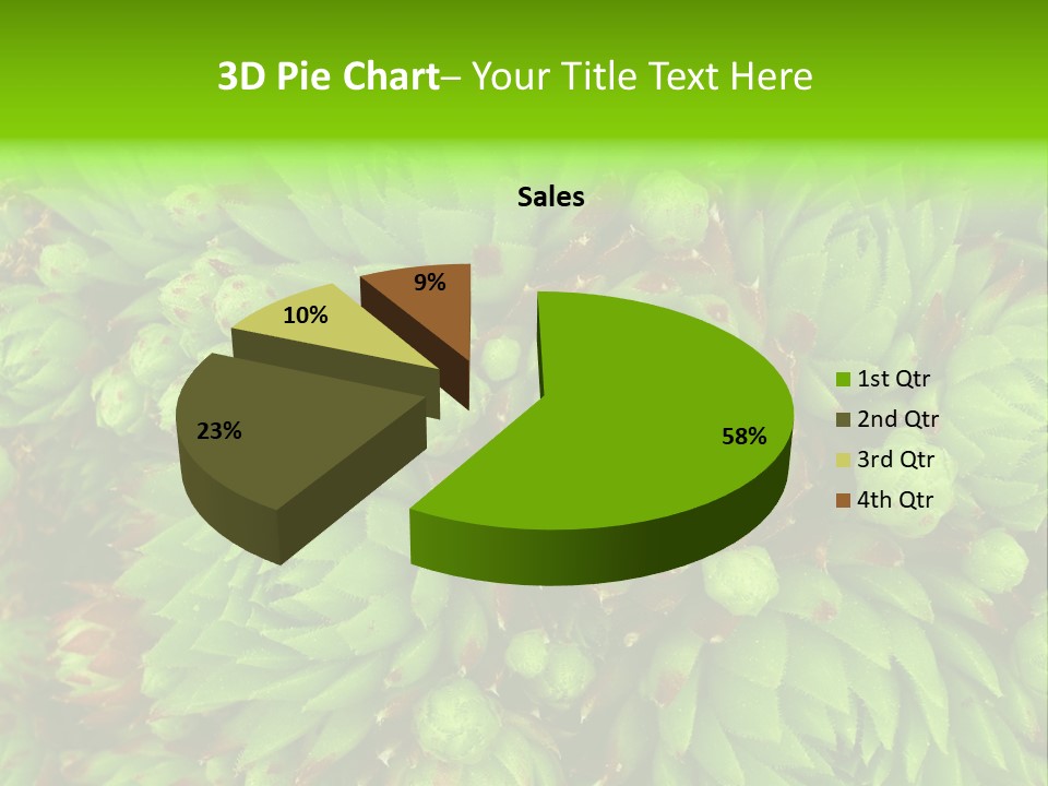 Sempervivum - Hens And Chicks - Sempervivum Soboliferum PowerPoint Template