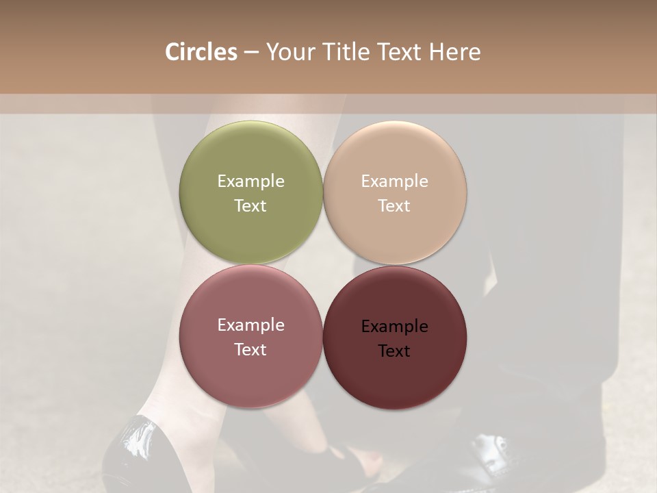 Legs Of The Groom And The Bride PowerPoint Template