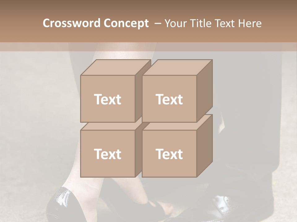 Legs Of The Groom And The Bride PowerPoint Template