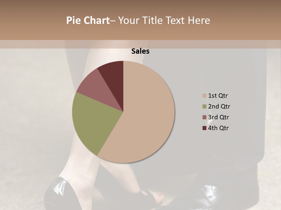 Legs Of The Groom And The Bride PowerPoint Template