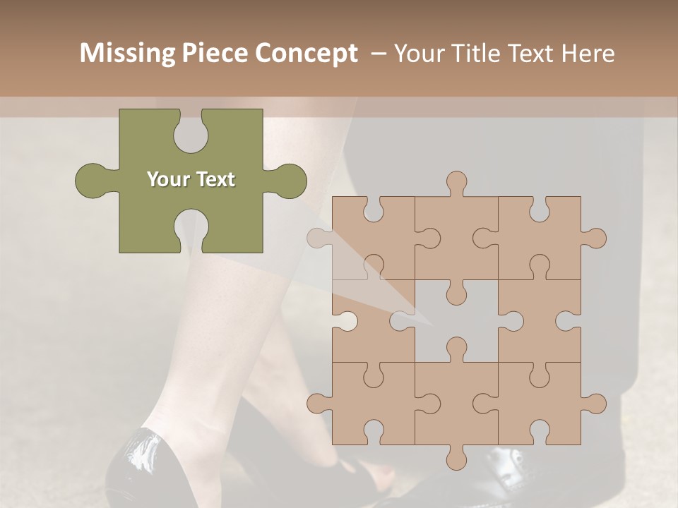 Legs Of The Groom And The Bride PowerPoint Template