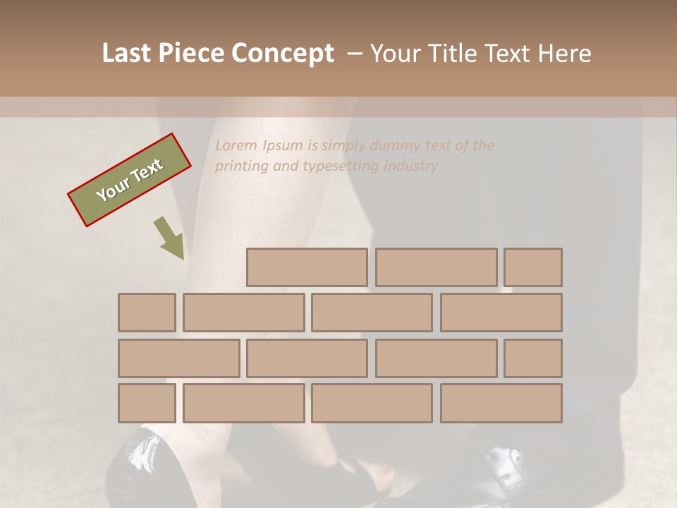 Legs Of The Groom And The Bride PowerPoint Template