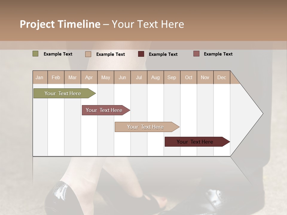 Legs Of The Groom And The Bride PowerPoint Template