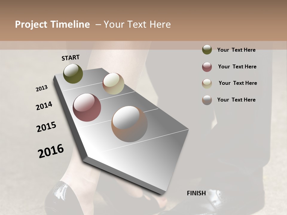 Legs Of The Groom And The Bride PowerPoint Template