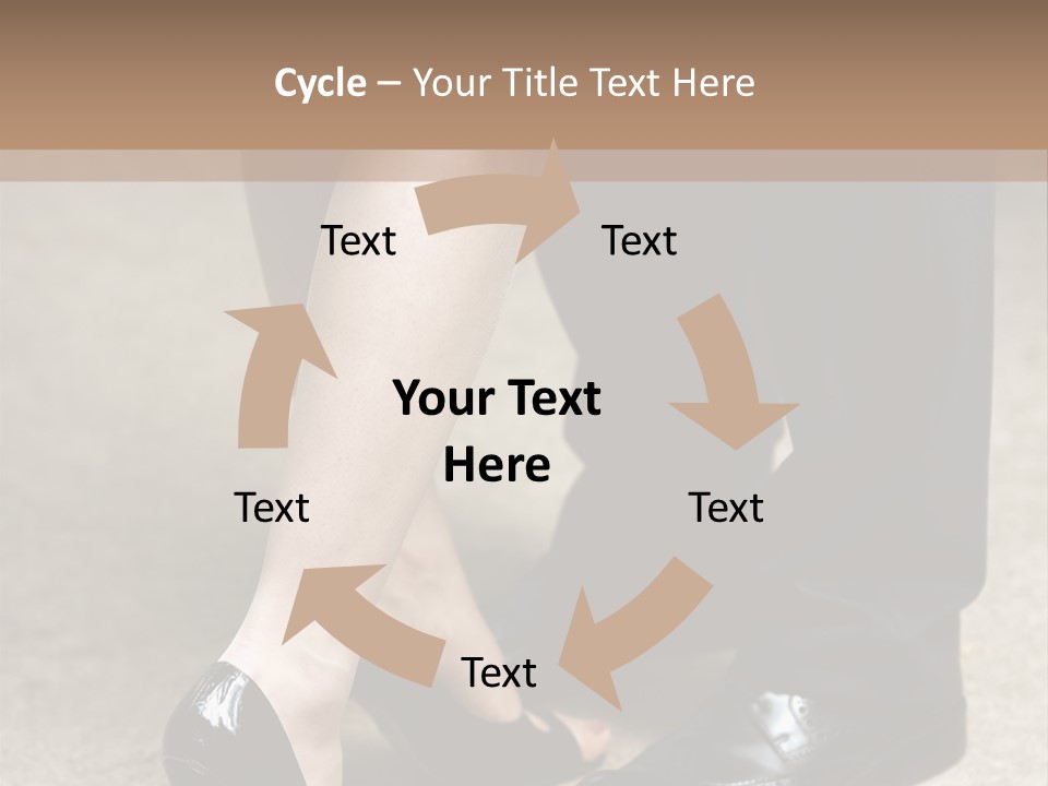 Legs Of The Groom And The Bride PowerPoint Template