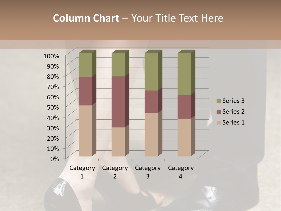 Legs Of The Groom And The Bride PowerPoint Template