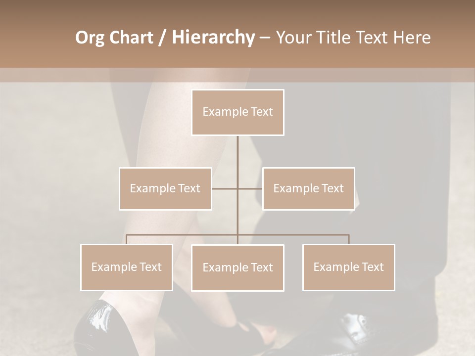 Legs Of The Groom And The Bride PowerPoint Template