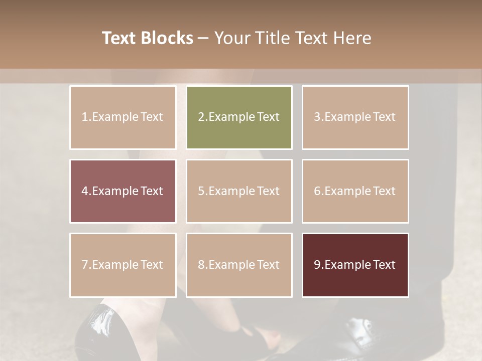 Legs Of The Groom And The Bride PowerPoint Template