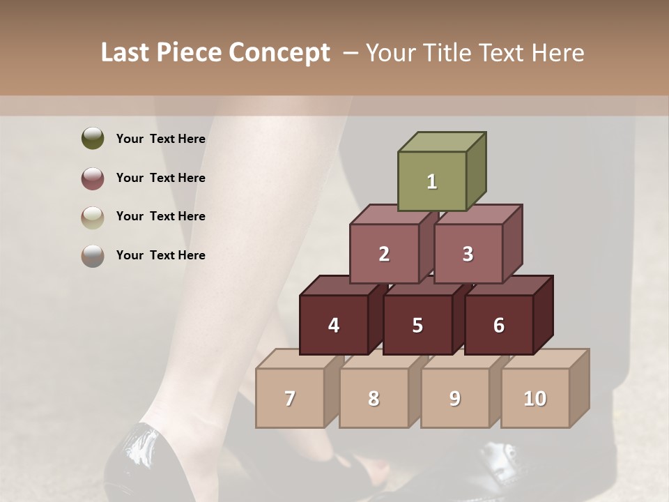 Legs Of The Groom And The Bride PowerPoint Template