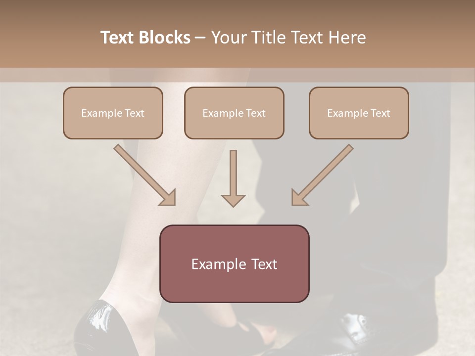 Legs Of The Groom And The Bride PowerPoint Template