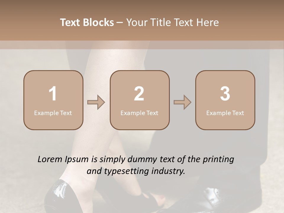 Legs Of The Groom And The Bride PowerPoint Template